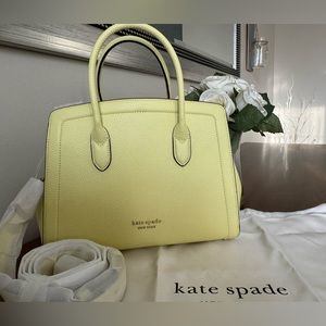 Kate Spade Knott Medium Leather Satchel Handbag